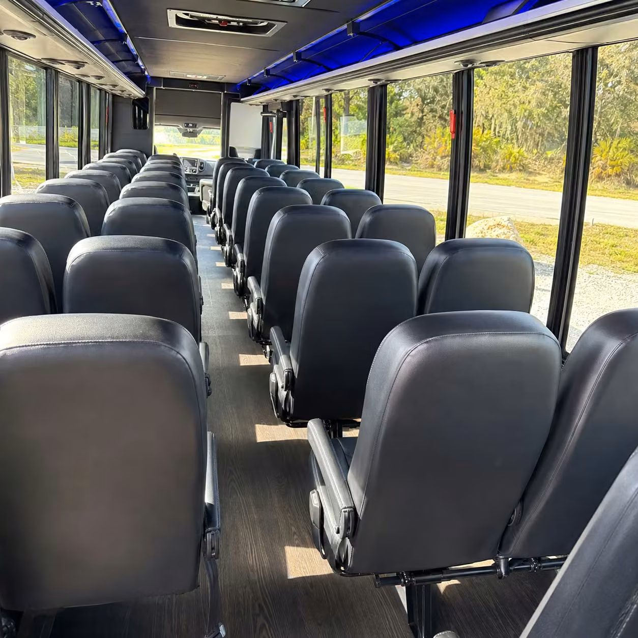 25 passenger minibus inside