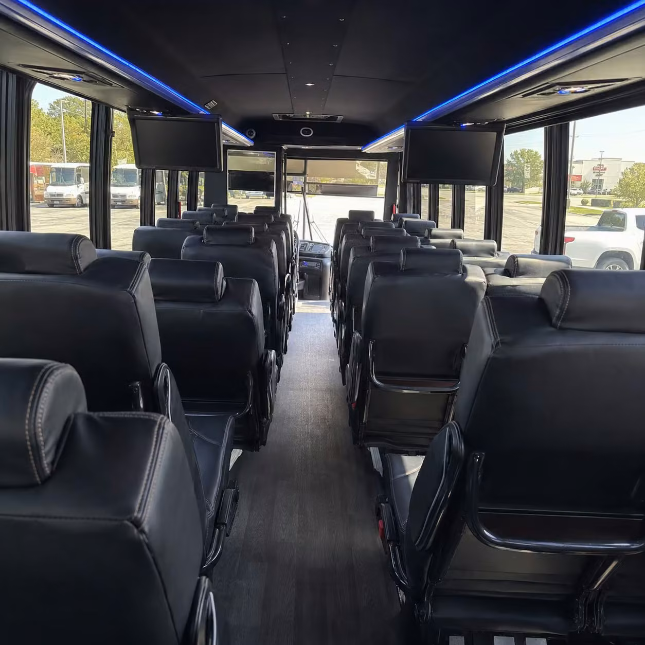 28 passenger minibus interior