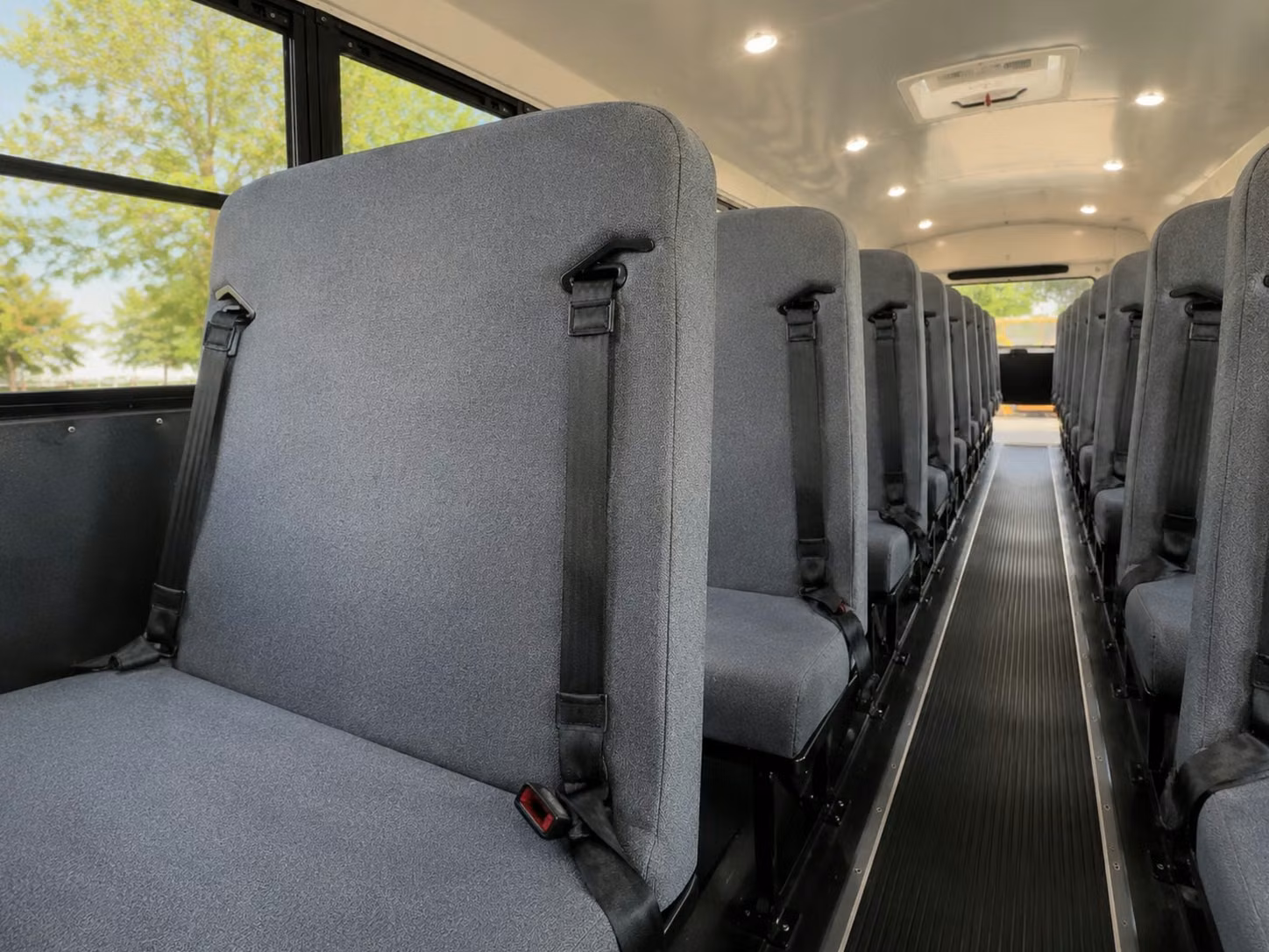 school bus interior